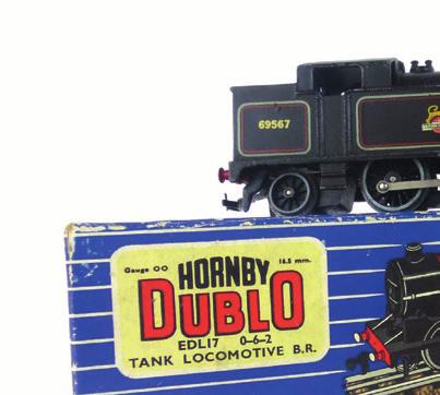 Power of the Patriots' and others (24) 625 A Hornby Dublo OO gauge EDL17 0-6-2 tank loco, boxed,