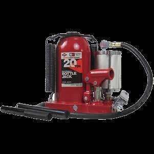 SUP E R D U T Y 20 TON SUPER DUTY LOW PROFILE AIR/HYDRAULIC BOTTLE JACK 5621SD Welded tank and frame for superior strength Thick base design provides the most stable lifting platform Dual return