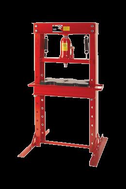 50 TON FLOOR PRESS 837 Ideal for straightening, bending, and removing gears, bearings, and bushings Winch operated press bed with 7 adjustment levels