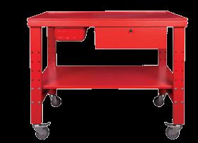 load capacity WORKTOP DRAWERS SHELF NUMBER SHELVES HEAVY DUTY WORKBENCH 992 10-gauge rolled edge steel work top with 2 retaining wall on sides and