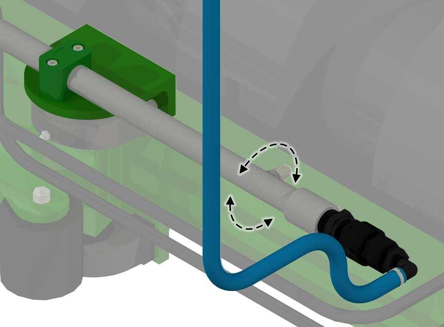 Installation Water Connections for Spray Manifolds Spray Directional Adjustment You can have the water applied to either the brush or directly onto the vehicle.