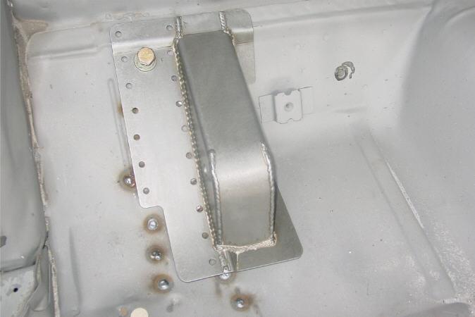Figure 4 d. Tack weld the mounting pockets in place, then double check their position and fit. e.