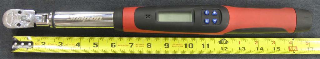 Step 2 The torque wrench length is this example is 13.5 inches. Step 3 (13.