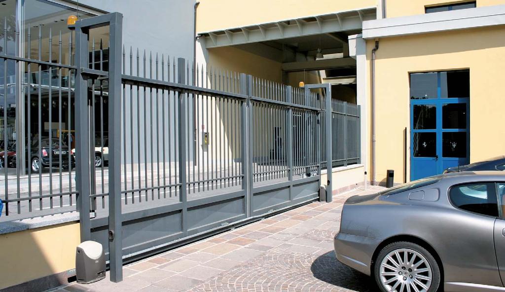 Automations for sliding gates Sliding gates require flexible automations capable of managing different frame dimensions, different types of duty and different environmental conditions, always