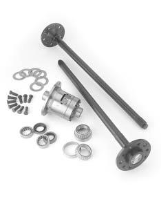EVOLUTION SERIES TM AXLE KITS Jeep Rear Axle Kits 1976-Present TM Model 20 One-Piece Complete Kit Left & Right Axle Shafts, Axle Bearings, Seals & Studs No Shimming! Save hours on Installation!