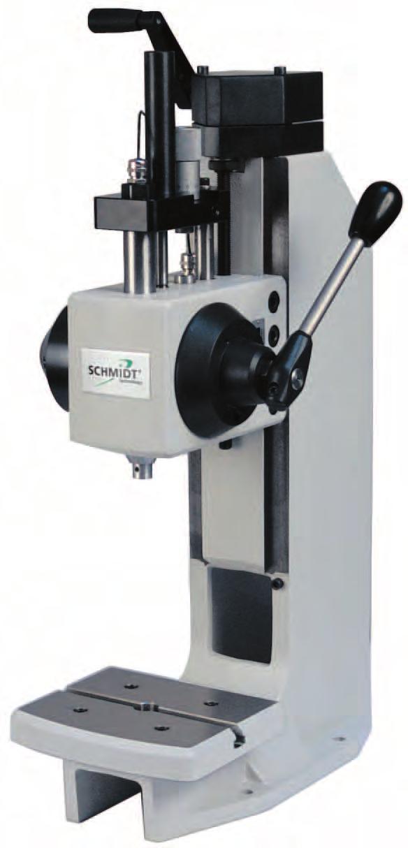 The SCHMIDT ManualPress 300 Series system with PressControl 3000 includes: Integrated fail-safe measuring technology High resolution of the obtained process data Graphical and