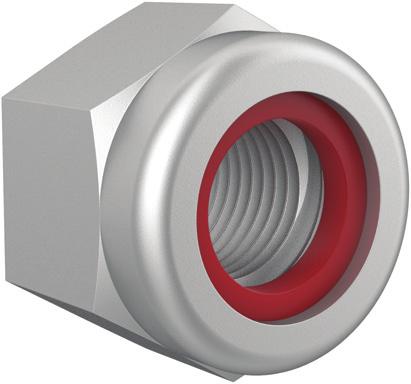 Prevailing Torque Hexagon Tin Nuts wit nonmetallic insert, DIN 985, 7075 d 1 2 A/F A0504.A7 7075 Prevailing torque type exagon tin nuts, DIN 985, 7075 Order No.