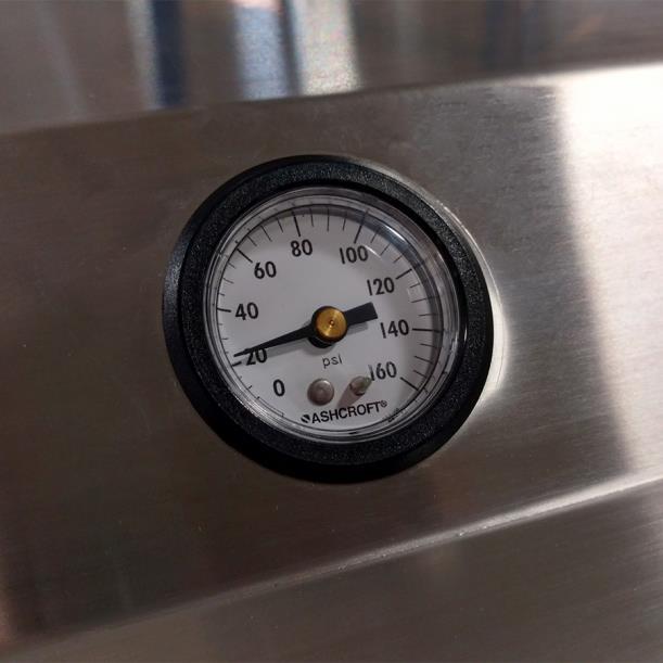 Verify that the tank is filling by observing the pressure reading increasing on the pressure gauge. 4.