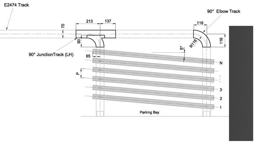Plan View of Parking Bay Layout 3 Legend: N = No.