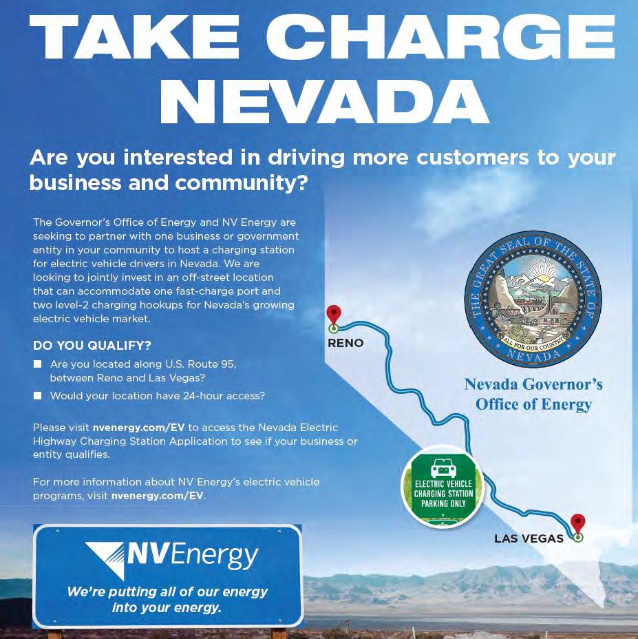 Nevada Electric Highway Program The business or entity is located on or near U.S.
