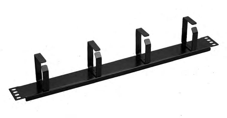 21 Cabinet & Rack Accessories Cable Manager: Finger Features Material: Black powder-coated cold rolled steel Available
