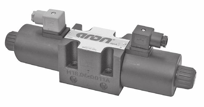Directional control valves CETOP 5/NG0 Introduction The ARON directional control valves NG0 designed for subplate mounting with an interface in accordance with UNI ISO 440-05 - 04-0 - 94 standard (ex