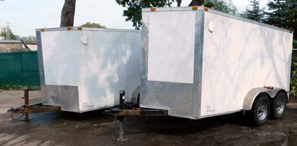 CYNERGY SWIFT tandem axle enclosed V-nose utility trailers 2