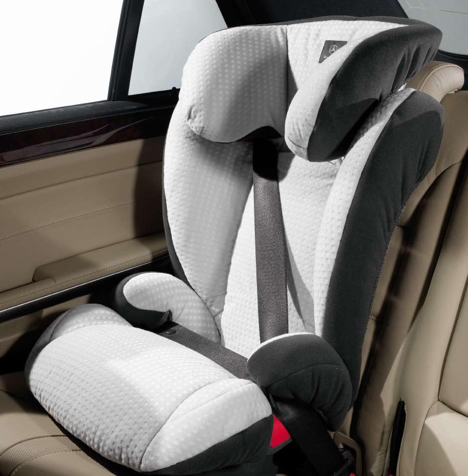 Mercedes-Benz child seats are available with automatic child seat recognition as an option.