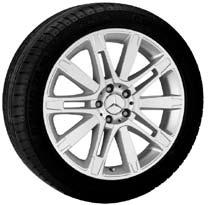 Mercedes-Benz and AMG light-alloy wheels for the GL-Class ıncenıo designer wheels On all light-alloy wheels, use wheel bolt B6 647 0161 and the corresponding rim lock B6 647 0156 Light-alloy wheels