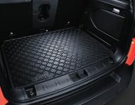 REVERSIBLE REAR CARGO MAT WITH PROTECTION FLAP. (1) Manufactured with a plastic foam backing that conforms exactly to floor configurations.