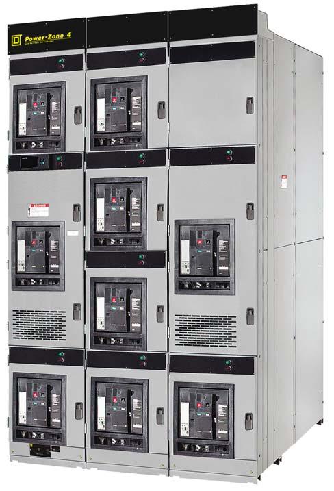Power-Zone 4 Low Voltage, Metal-Enclosed Drawout Switchgear with Masterpact Low Voltage