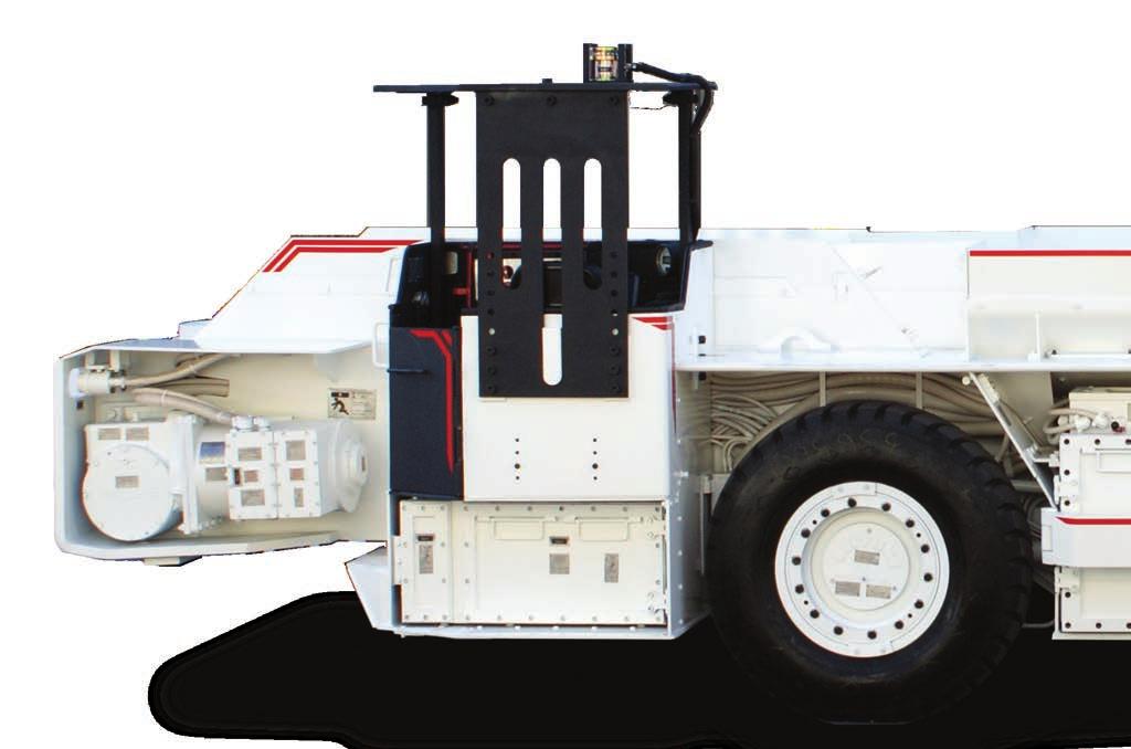 The weight reduction gain in the chassis design allows for larger payloads, which follows the Phillips theme, More Tonnes Per Trip Equal More Profit.