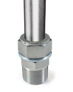 SOP COLLR LE-LOK ssembly Instructions - Stop Collar inch inch mm 1/4.69 17.5 3/8.84 20.6 1/2 1.10 27.0 3/4 1.31 33.3 1 1.68 42.7 1. Remove the nut and ferrules from the fitting. 2. Insert the stop collar.
