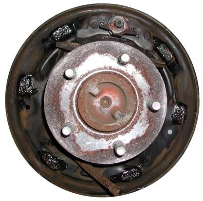 wear and contamination Inspect springs and hardware Inspect and measure brake drum Brake Drum Inspection Brake drums should be checked for: Excessive wear Scoring Barrel shaped Out of