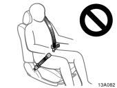 Additional ordering information is available at your Scion dealer. 13A082 Do not use the rear center seat belt with either buckle released.
