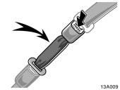 If the seat belt extender has been connected to the driver s seat belt buckle but the other end of the seat belt extender has not been bucked into the vehicle s existing should restraint (as depicted
