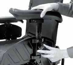 When the chair stops or malfunctions you can push the levers (J.K) to the Neutral position so the chair is movable by human force.