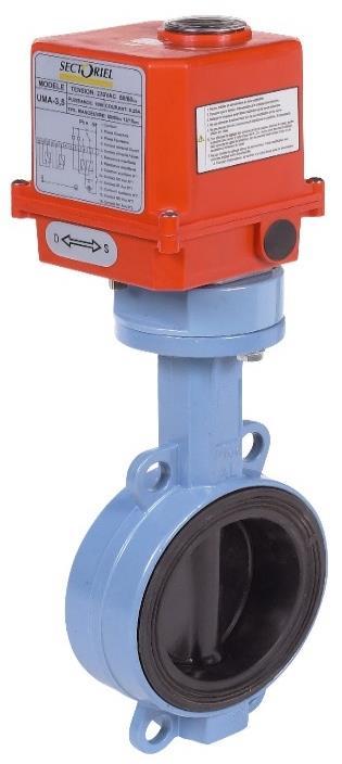 1150-1183 BUTTERFLY VALVES + UM ELECTRIC ACTUATOR FEATURES 1150-1183 butterfly valves are intended for the automatic opening /closing of very diverse fluid pipes.