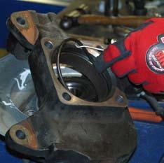 Mark the CV axle prior to removal so that the CV axle can be reinstalled in the same position as removed.