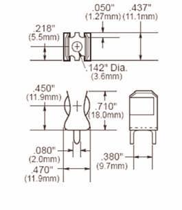 accommodates 10x38mm fuse-links Dimensions - mm Catalogue Symbol: CHMD series Standards/Approvals UL Recognized UL512, Guide IZLT2, File