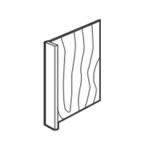 Refrigerator Panels - Panels and Fillers REP2484 - SP Refrigerator End Panel - 24"W x 84"H x 3/4"T $180.95 REP2484(3)-SO Refrigerator End Panel - 24"W x 84"H x 3/4"T x 3" Return - SOLID $209.