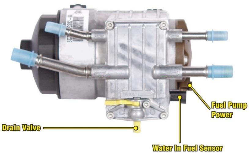 03/08/2016 1050355-1050356 Water in Fuel Sensor Kit (I-00369) 6 Installation 1050356 Ford Kit Read and familiarize yourself with the entire installation procedure before beginning.