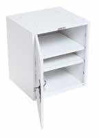ACCESSORIES Shelf Doors with High Security D Handle Lock Mount to shelf units or to retainer lips. Single point D-handle lock for added security.