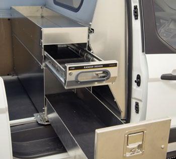 .. P. 32 Ranger Design manufactures a variety of tough, quiet drawer systems and storage modules.