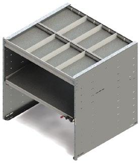 5037-2 Axess Tray with 1 shelf / 2 drawers