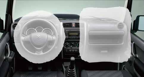 Dual front airbags* 1 are available.