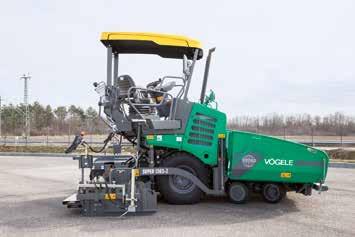 It allows the paver operator to closely monitor the paver s feed with mix and the process of paving.