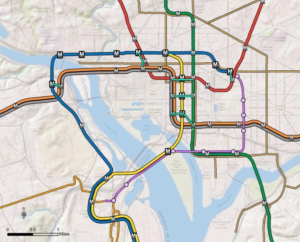 Round 2 Scenario D D: Blue Line to Union Station, Yellow on 9 th St,