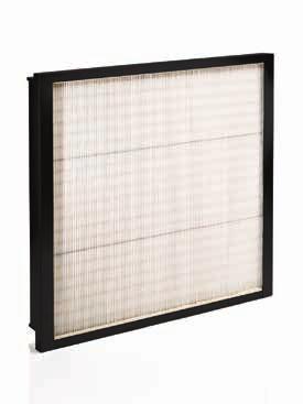 Micratex FP-P Fine Dust Filter AIR POWER GENERATION ROOM INDUSTRIAL With 10 m2 of media packed into a self-supporting frame only 100 mm deep, Micratex FP-P offers a high dust holding capacity and