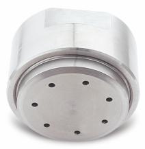 DG DG Series Multiple Full Cone Spray Nozzles Multiple spray nozzles, consisting of seven fine atomizing hollow cone nozzles, provide a fog-like full cone pattern with relatively high flow volumes.