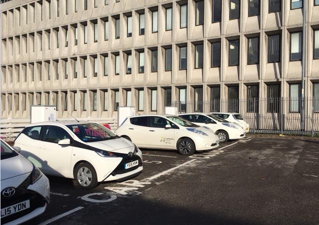 Salford City Council Franklin Energy won tender to supply, install, operate and maintain 4 x ABB rapid charging points Charging points used to power Co-Wheels city car club vehicles Salford City