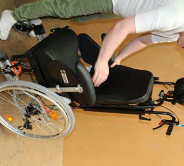 containing the wheelchair and the small carton box