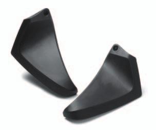 Knuckle Visors X-MAX Protectors for hands Offers additional comfort and protection Flexible and durable, won t easily damage when unit is parked in confined spaces Attractive matt black Complements