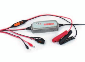 reverse polarity connections and short-circuit proof Light and compact; handy and easy to store Specially tested and approved by Yamaha service engineers to fit our range of motorcycles, scooters,