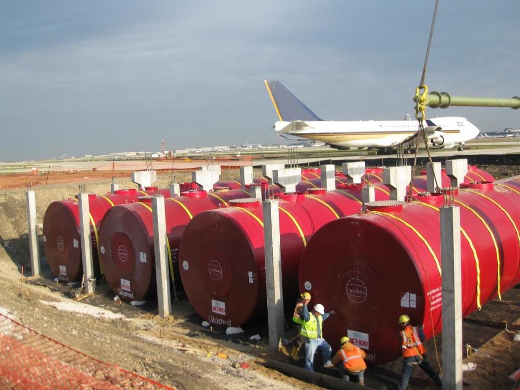 50,000 Gallon Double Wall ACT-100 Tanks Installed at O Hare