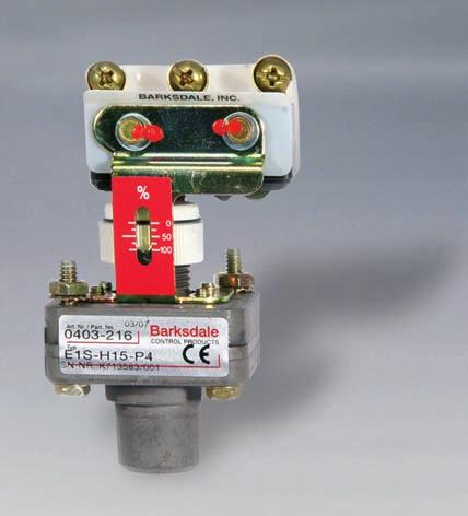 Diaphragm Seal Piston Press. Switches Type E1S-... Mechanical single switch Repeatability ±2.