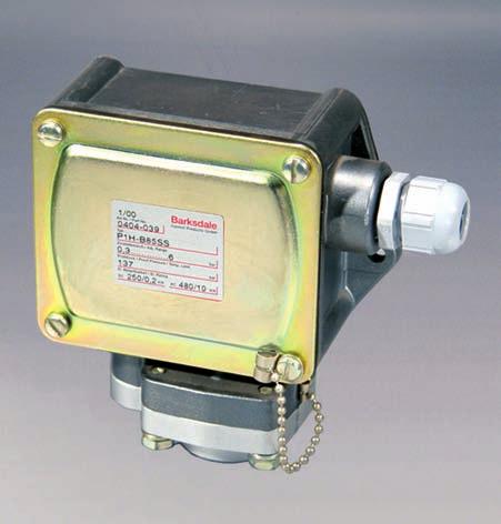 Diaphragm Seal Piston Press. Switches Type P1H-... Mechanical single switch Repeatability ±2.