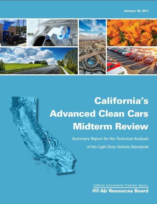 California s Midterm Review Conclusions Joint Agency Review Supported Adopted MY 2022-2025 GHG standards, if Not Room for Strengthening PM standard is feasible but further action