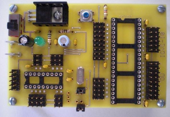 5.4 Custom PCB for dspic Processors To reliably provide the dspic processors with proper power and high-quality external oscillators, while also not taking up large amounts of space, a custom PCB