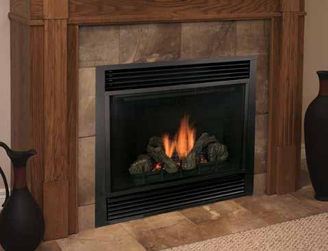 ALL OUR MAJESTIC DIRECT VENT GAS FIREPLACES OFFER GREAT FEATURES INCLUDING WIDE VIEWING AREAS Designed to deliver a beautiful flame picture, all of our fireplaces provide an expansive view of the